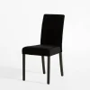 inny Krzesło welurowe czarne DEWIA
