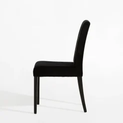 inny Krzesło welurowe czarne DEWIA