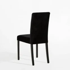 inny Krzesło welurowe czarne DEWIA