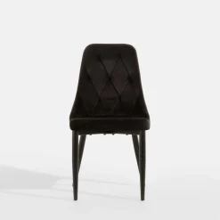 inny Krzesło welurowe czarne HARBORE