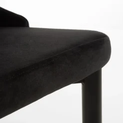 inny Krzesło welurowe czarne HARBORE