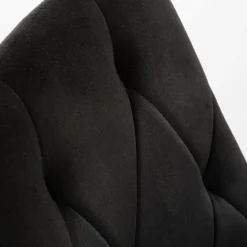 inny Krzesło welurowe czarne HARBORE