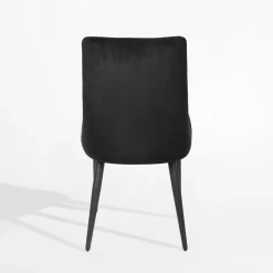 Krzesło welurowe czarne JAVON