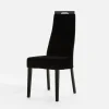 Fameg Krzesło welurowe czarne JOEL