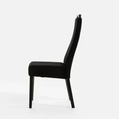 Fameg Krzesło welurowe czarne JOEL