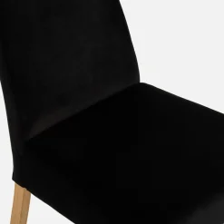 Fameg Krzesło welurowe czarne SORIN