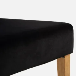 Fameg Krzesło welurowe czarne SORIN