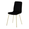 Krzesła|Fameg Krzesło welurowe czarne VINGE