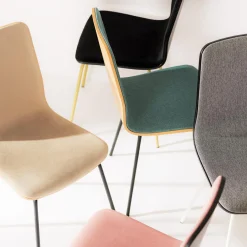 Krzesła|Fameg Krzesło welurowe czarne VINGE