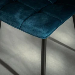 Krzesła|inny Krzesło welurowe granatowe JYRANDO