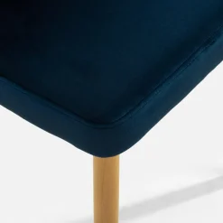 Fameg Krzesło welurowe granatowe KELLAN