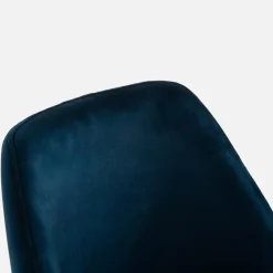 Fameg Krzesło welurowe granatowe KELLAN