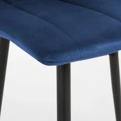 Krzesła| Krzesło welurowe granatowe ADEK