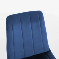 Krzesła| Krzesło welurowe granatowe ADEK