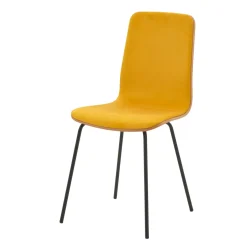 Krzesła|Fameg Krzesło welurowe miodowe VINGE