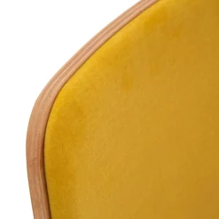 Krzesła|Fameg Krzesło welurowe miodowe VINGE