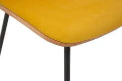 Krzesła|Fameg Krzesło welurowe miodowe VINGE