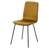 Krzesła|Fameg Krzesło welurowe musztardowe VINGE