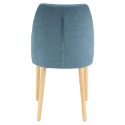 Krzesła|Fameg Krzesło welurowe niebieskie KELLAN