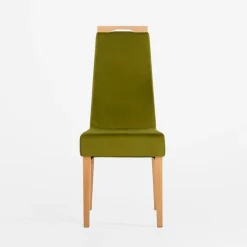 Fameg Krzesło welurowe oliwkowe JOEL