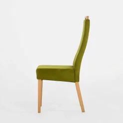 Fameg Krzesło welurowe oliwkowe JOEL