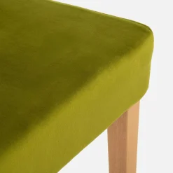 Fameg Krzesło welurowe oliwkowe JOEL