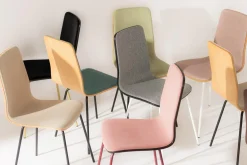 Krzesła|Fameg Krzesło welurowe oliwkowe VINGE