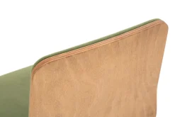 Krzesła|Fameg Krzesło welurowe oliwkowe VINGE