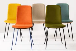 Fameg Krzesło welurowe pomarańczowe VINGE