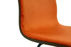 Fameg Krzesło welurowe pomarańczowe VINGE