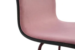 Fameg Krzesło welurowe pudrowy róż VINGE
