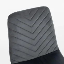 Krzesło welurowe szare ANUTO