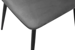 inny Krzesło welurowe szare FIZMO