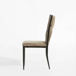 Krzesła|inny Krzesło welurowe szarobeżowe LIANA MINI