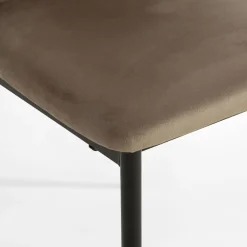 Krzesła|inny Krzesło welurowe szarobeżowe LIANA MINI