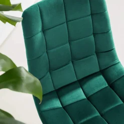 Krzesło welurowe zielone ABADA
