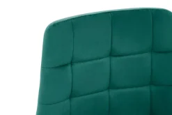 Krzesło welurowe zielone ABADA