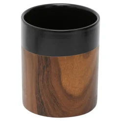 Estetica Kubek łazienkowy ceramiczny czarno-brązowy