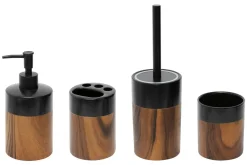 Estetica Kubek łazienkowy ceramiczny czarno-brązowy