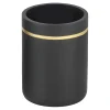 Akcesoria Łazienkowe|Akcesoria Łazienkowe|Estetica Kubek łazienkowy czarny ze złotym dekorem 10,1 cm