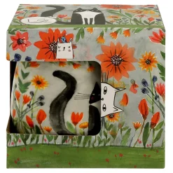 Kubek baryłka z zaparzaczem KOCI ŚWIAT ŁĄKA 430 ml