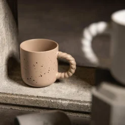 Szklanki I Kubki|inny Kubek ceramiczny beżowy 520 ml