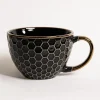 Prima Cucina Kubek ceramiczny czarny BRESCA JUMBO 440 ml