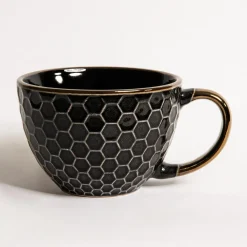 Prima Cucina Kubek ceramiczny czarny BRESCA JUMBO 440 ml