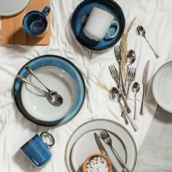 Kubek ceramiczny niebieski SUELO 400 ml