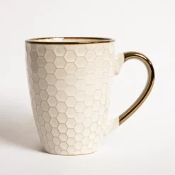 Szklanki I Kubki|Prima Cucina Kubek ceramiczny plaster miodu BRESCA 360 ml