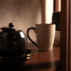 Szklanki I Kubki|Prima Cucina Kubek ceramiczny plaster miodu BRESCA 360 ml