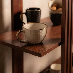 Prima Cucina Kubek ceramiczny plaster miodu BRESCA JUMBO 440 ml