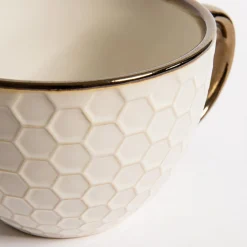 Prima Cucina Kubek ceramiczny plaster miodu BRESCA JUMBO 440 ml