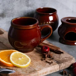 Szklanki I Kubki|inny Kubek ceramiczny z uchem GRZANIEC 320 ml